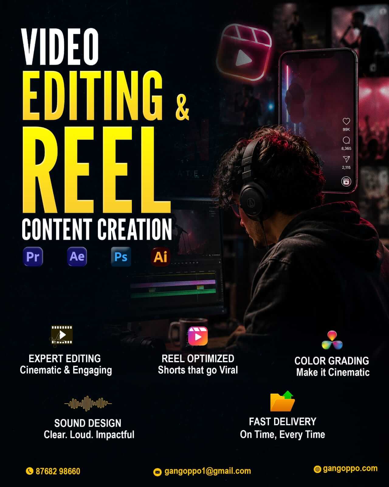 Video Editing & Reel Content Creation