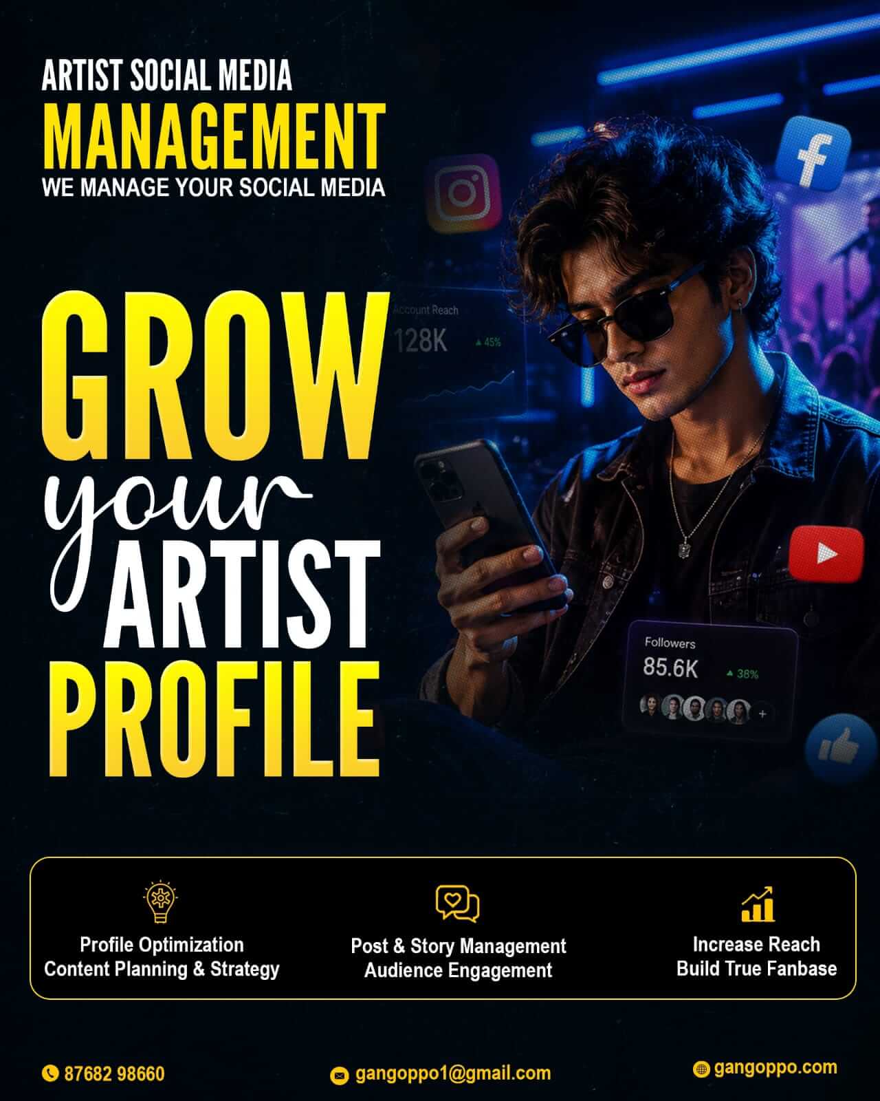 Artist Social Media Management